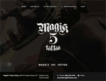 Tablet Screenshot of magik5tattoo.com